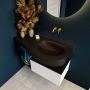 Mondiaz RIVA badmeubelsets 100x50x30cm 1 lade MDF Talc mat push to open 0 kraangaten 1 wasbak rechts Urban solid surface RIVA10178 - Thumbnail 5