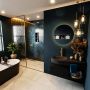 Mondiaz RIVA badmeubelsets 100x50x30cm 1 lade MDF Urban mat push to open 1 kraangat 1 wasbak links Urban solid surface RIVA10187 - Thumbnail 4