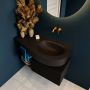 Mondiaz RIVA badmeubelsets 100x50x30cm 1 lade MDF Urban mat push to open 0 kraangaten 1 wasbak rechts Urban solid surface RIVA10186 - Thumbnail 5