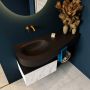 Mondiaz RIVA badmeubelsets 120x50x30cm 1 lade MDF carrara mat push to open 0 kraangaten 1 wasbak links Urban solid surface RIVA10349 - Thumbnail 5