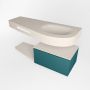 Mondiaz RIVA badmeubelsets 120x50x30cm 1 lade MDF Smag mat push to open 1 kraangat 1 wasbak rechts Linen solid surface RIVA10640 - Thumbnail 5