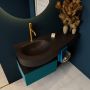 Mondiaz RIVA badmeubelsets 120x50x30cm 1 lade MDF Smag mat push to open 1 kraangat 1 wasbak links Urban solid surface RIVA10287 - Thumbnail 5