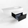 Mondiaz RIVA badmeubelsets 120x50x30cm 1 lade MDF Urban mat push to open 1 kraangat 1 wasbak rechts Talc solid surface RIVA10016 - Thumbnail 4