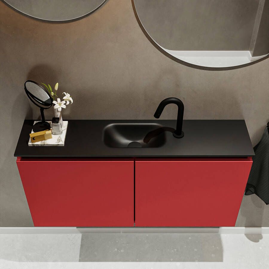 Mondiaz Ture fonteinmeubel 100cm Fire Eden wastafel Urban midden met 1 kraangat