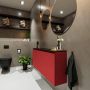 Mondiaz TURE Toiletmeubel 120x23x50cm met 1 kraangaten 2 deuren fire mat Wastafel Eden links Solid Surface Zwart FK75341560 - Thumbnail 5