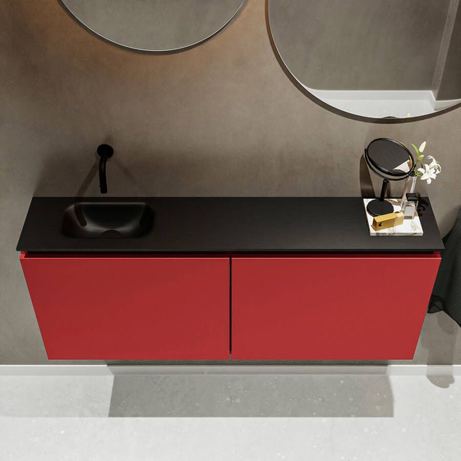 Mondiaz Ture fonteinmeubel 120cm Fire Eden wastafel Urban links zonder kraangat