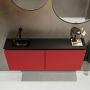 Mondiaz TURE Toiletmeubel 120x23x50cm met 0 kraangaten 2 deuren fire mat Wastafel Eden links Solid Surface Zwart FK75341561 - Thumbnail 3