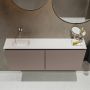 Mondiaz TURE Toiletmeubel 120x23x50cm met 0 kraangaten 2 deuren smoke mat Wastafel Eden links Solid Surface Wit FK75341118 - Thumbnail 4