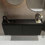 Mondiaz TURE Toiletmeubel 120x23x50cm met 1 kraangaten 2 deuren urban mat Wastafel Eden links Solid Surface Zwart FK75341415 - Thumbnail 4