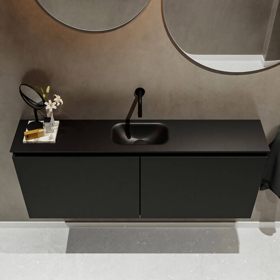 Mondiaz Ture fonteinmeubel 120cm Urban Eden wastafel Urban midden zonder kraangat