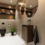 Mondiaz TURE Fonteinset 40x23x50cm 0 kraangaten 1 deur dark brown mat Wasbak rechts Solid Surface Zwart FK75341655 - Thumbnail 4