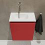 Mondiaz TURE Toiletmeubel 40x23x50cm met 0 kraangaten 1 deuren fire mat Wastafel Eden links Solid Surface Wit FK75341184 - Thumbnail 4