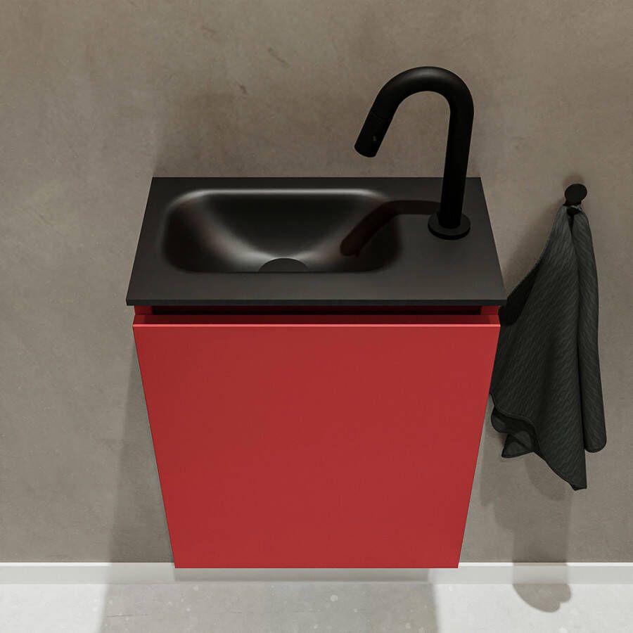 Mondiaz Ture fonteinmeubel 40cm Fire Eden wastafel Urban links met 1 kraangat