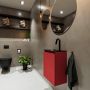 Mondiaz TURE Fonteinset 40x23x50cm 1 kraangat 1 deur fire mat Wasbak links Solid Surface Zwart FK75341536 - Thumbnail 4