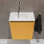 Mondiaz TURE Toiletmeubel 40x23x50cm met 0 kraangaten 1 deuren ocher mat Wastafel Eden links Solid Surface Wit FK75341154 - Thumbnail 4