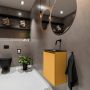 Mondiaz TURE Toiletmeubel 40x23x50cm met 0 kraangaten 1 deuren ocher mat Wastafel Eden rechts Solid Surface Zwart FK75341510 - Thumbnail 4