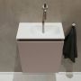 Mondiaz TURE Toiletmeubel 40x23x50cm met 0 kraangaten 1 deuren smoke mat Wastafel Eden rechts Solid Surface Wit FK75341096 - Thumbnail 4