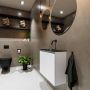 Mondiaz TURE Toiletmeubel 60x23x50cm met 0 kraangaten 2 deuren talc mat Wastafel Eden midden Solid Surface Zwart FK75341367 - Thumbnail 4