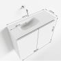 Mondiaz TURE Fonteinset 60x23x50cm 0 kraangaten 2 deuren urban mat Wasbak links Solid Surface Wit FK75341040 - Thumbnail 4