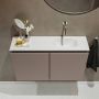 Mondiaz TURE Toiletmeubel 80x23x50cm met 0 kraangaten 2 deuren smoke mat Wastafel Eden rechts Solid Surface Wit FK75341108 - Thumbnail 4