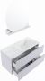 Mondiaz VICA-DLUX 100cm badmeubel onderkast Cale 2 lades. Inbouw wastafel CLOUD rechts zonder kraangat kleur Opalo. - Thumbnail 3