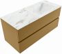 Mondiaz VICA-DLUX 110cm badmeubel onderkast Oro 2 lades. Inbouw wastafel CLOUD rechts 1 kraangat kleur Frappe. - Thumbnail 2
