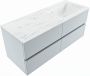 Mondiaz VICA-DLUX 120cm badmeubel onderkast Clay 4 lades. Inbouw wastafel CLOUD rechts 1 kraangat kleur Opalo. - Thumbnail 2