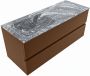 Mondiaz VICA-DLUX 120cm badmeubel onderkast Rust 2 lades. Inbouw wastafel CLOUD links 1 kraangat kleur Lava. - Thumbnail 2