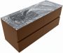 Mondiaz VICA-DLUX 120cm badmeubel onderkast Rust 4 lades. Inbouw wastafel CLOUD links 1 kraangat kleur Lava. - Thumbnail 2
