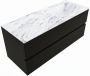 Mondiaz VICA-DLUX 120cm badmeubel onderkast Urban 2 lades. Inbouw wastafel CLOUD rechts 1 kraangat kleur Glace. - Thumbnail 2