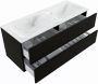 Mondiaz VICA-DLUX 120cm badmeubel onderkast Urban 4 lades. Inbouw wastafel CLOUD dubbel zonder kraangat kleur Opalo. - Thumbnail 3