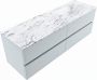 Mondiaz VICA-DLUX 150cm badmeubel onderkast Clay 4 lades. Inbouw wastafel CLOUD rechts zonder kraangat kleur Glace. - Thumbnail 3