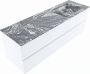 Mondiaz VICA-DLUX 150cm badmeubel onderkast Talc 2 lades. Inbouw wastafel CLOUD rechts zonder kraangat kleur Lava. - Thumbnail 2