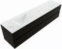Mondiaz VICA-DLUX 200cm badmeubel onderkast Urban 4 lades. Inbouw wastafel CLOUD links zonder kraangat kleur Opalo. - Thumbnail 2