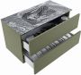 Mondiaz VICA-DLUX 90cm badmeubel onderkast Army 2 lades. Inbouw wastafel CLOUD midden 1 kraangat kleur Lava. - Thumbnail 3