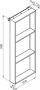 Novellini Frame planchet 3-hoog hangend 35x90cm + haak mat wit - Thumbnail 2