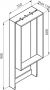 Novellini Frame planchet 35x90cm + haak en handdoekhouder mat chroom - Thumbnail 3