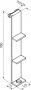 Novellini Frame planchet hangend 76x12cm + haak en wisserhouder mat chroom - Thumbnail 2