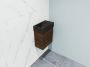 Proline Loft fonteinmeubel 40cm hardsteen kraangat rechts onderkast cabana oak - Thumbnail 3