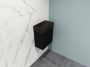 Proline Loft fonteinmeubel 40cm hardsteen kraangat rechts onderkast mat zwart - Thumbnail 4