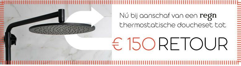 Regn complete thermostatische regendouche inbouwset rechthoek gunmetal black PVD