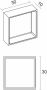 Riho Alcove inbouw-opbouwnis 30x30cm Solid Surface mat wit - Thumbnail 2