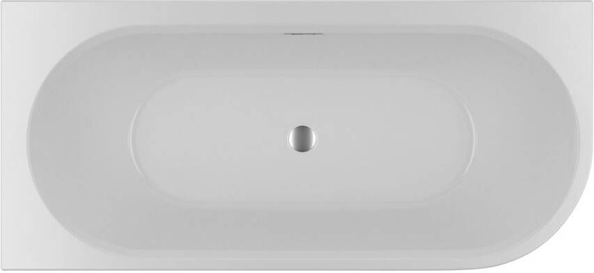 Riho Desire Corner halfvrijstaand bad 184x84cm acryl rechts velvet wit Fall LED verlichting