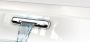 Riho Devotion halfvrijstaand bad 180x80cm Middenopstelling Sparkle met chromen badvuller acryl wit velvet B096004105 - Thumbnail 4
