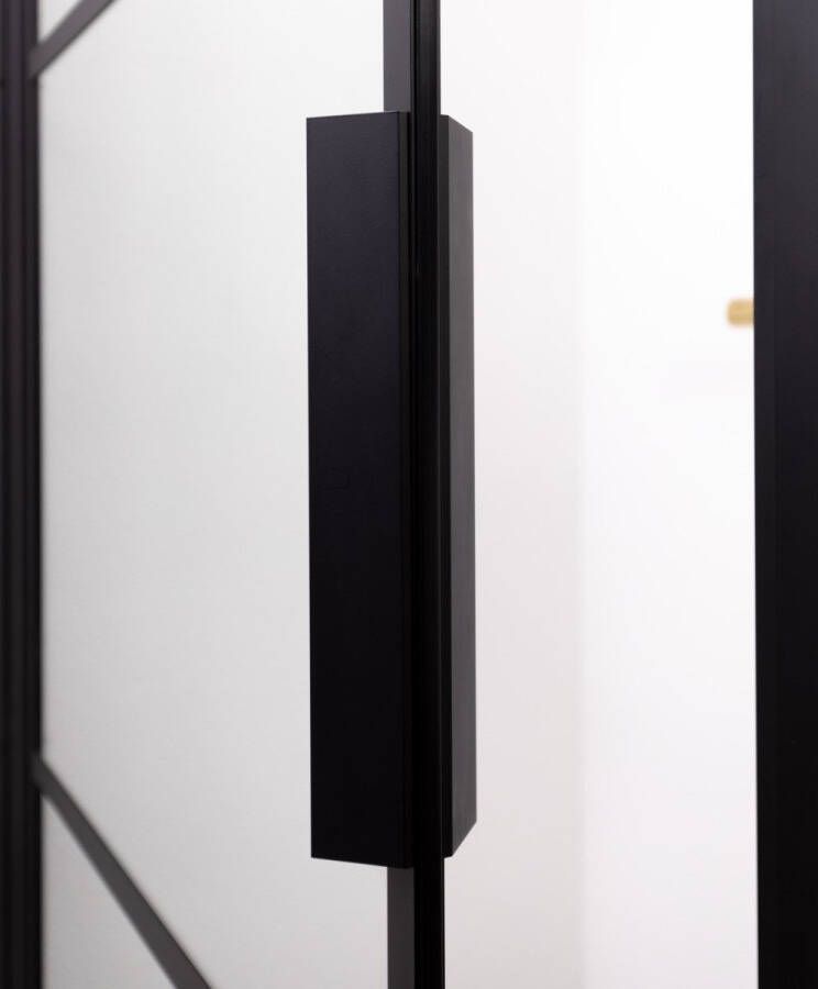 Riho Grid GB101 nisdeur 100cm met mat zwart profiel