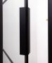 Riho Grid douchecabine 100x80x200cm 1 draaideur zwart profiel en helder glas G004013121 - Thumbnail 5