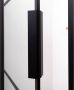 Riho Grid douchecabine XL 110x100x200cm 1 draaideur zwart profiel en helder glas G004018121 - Thumbnail 4