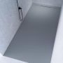 Riho Isola Douchevloer 100x80x3cm Kunstmarmer Leisteen structuur mat cement grijs D007005090 - Thumbnail 4