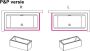 Riho Rethink Cubic halfvrijstaand bad met panelen 180x80cm acryl rechts in hoek glans wit B106012005 - Thumbnail 4