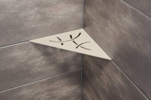Schluter Shelf-E-S1 hoekplanchet 21x21cm Curve ivoor